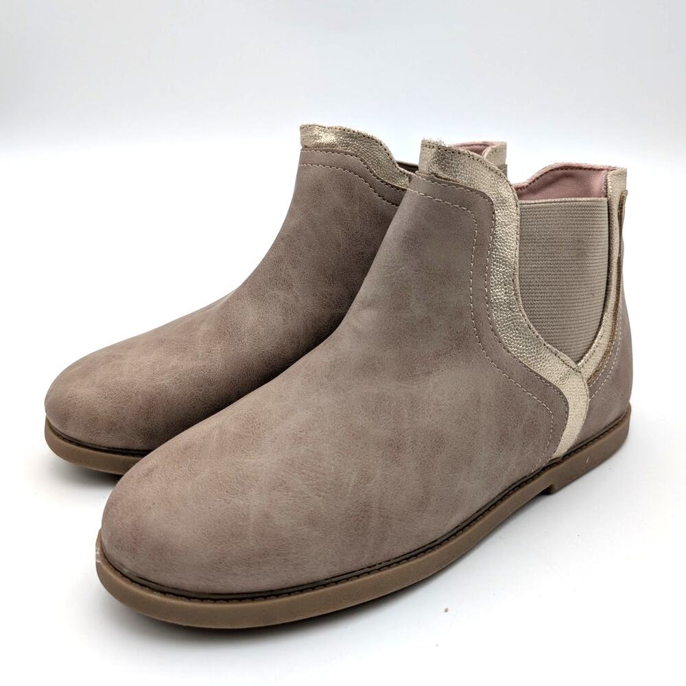 Harper Canyon Elliana Bootie Side Zip Round Toe Kids' Tan Shore Size US3M